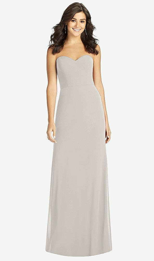 Front View - Oyster Sweetheart Strapless Mermaid Dress