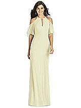 Front View Thumbnail - Butter Yellow Thread Bridesmaid Style Dakota