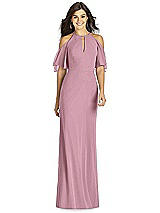 Front View Thumbnail - Dusty Pink Thread Bridesmaid Style Dakota