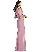 Rear View Thumbnail - Dusty Pink Thread Bridesmaid Style Dakota