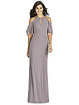 Front View Thumbnail - Cashmere Gray Thread Bridesmaid Style Dakota
