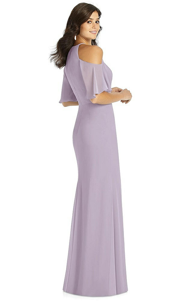 Back View - Lilac Haze Thread Bridesmaid Style Dakota