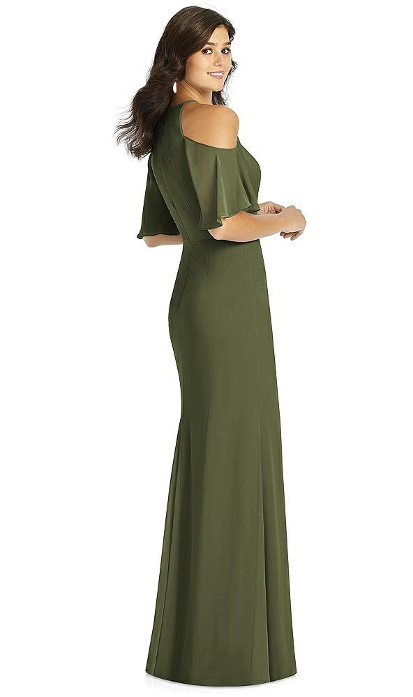 Back View - Olive Green Thread Bridesmaid Style Dakota