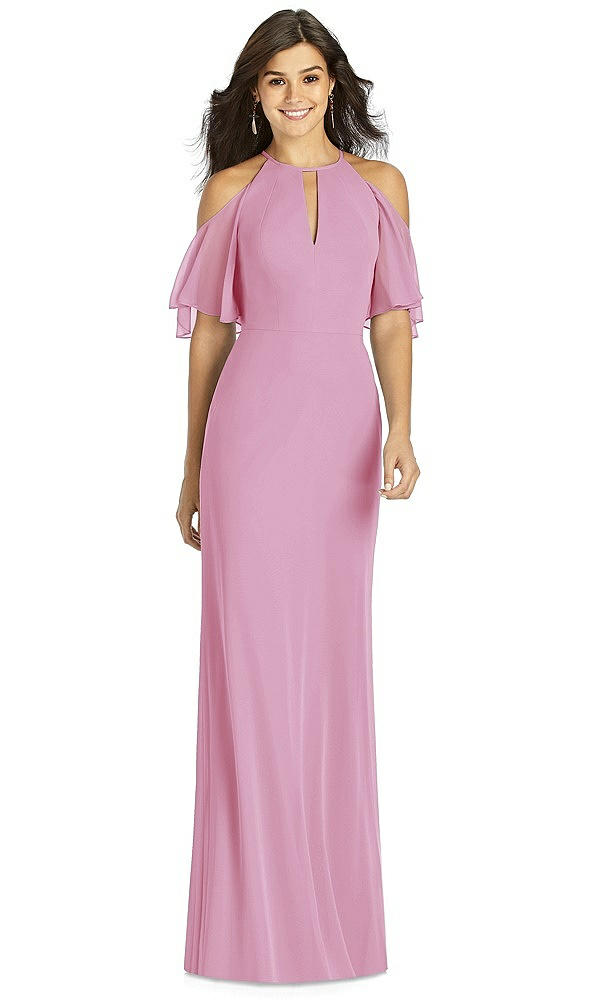 Front View - Powder Pink Thread Bridesmaid Style Dakota