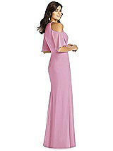 Rear View Thumbnail - Powder Pink Thread Bridesmaid Style Dakota