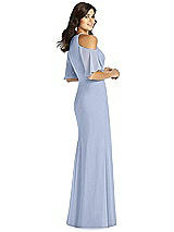 Rear View Thumbnail - Sky Blue Thread Bridesmaid Style Dakota