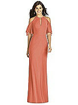 Front View Thumbnail - Terracotta Copper Thread Bridesmaid Style Dakota