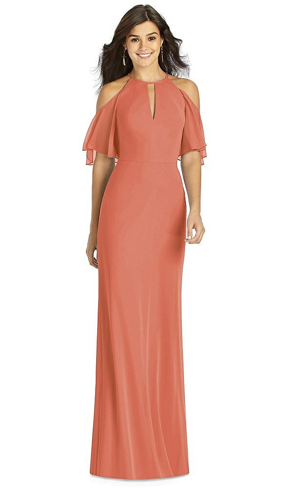 Front View - Terracotta Copper Thread Bridesmaid Style Dakota