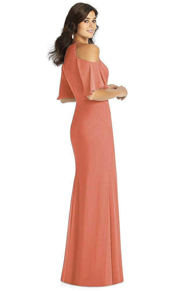 Back View - Terracotta Copper Thread Bridesmaid Style Dakota