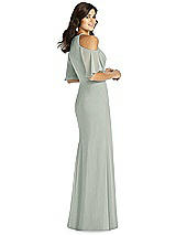Rear View Thumbnail - Willow Green Thread Bridesmaid Style Dakota