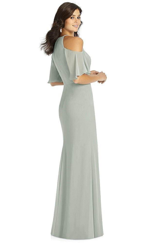 Back View - Willow Green Thread Bridesmaid Style Dakota