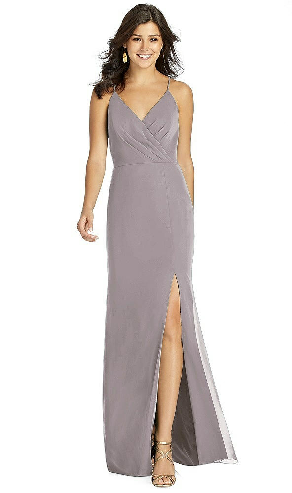 Front View - Cashmere Gray Thread Bridesmaid Style Cora
