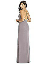 Rear View Thumbnail - Cashmere Gray Thread Bridesmaid Style Cora