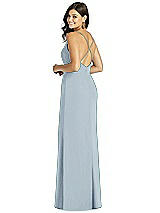 Rear View Thumbnail - Mist Thread Bridesmaid Style Cora