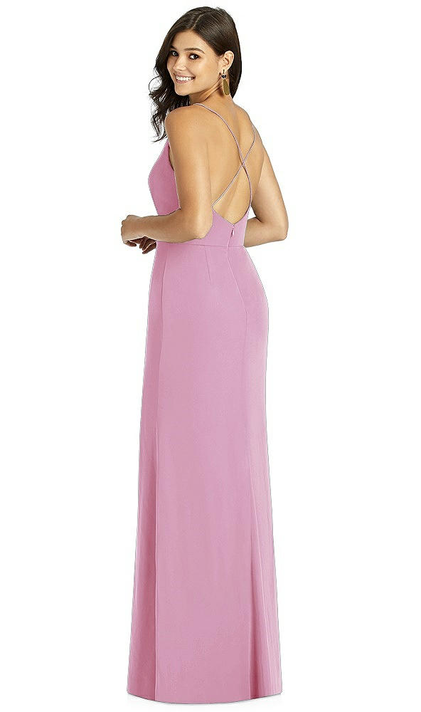 Back View - Powder Pink Thread Bridesmaid Style Cora