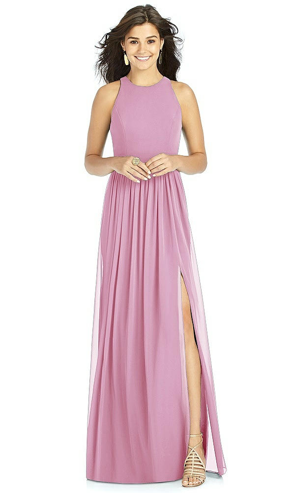 Front View - Powder Pink Thread Bridesmaid Style Kailyn