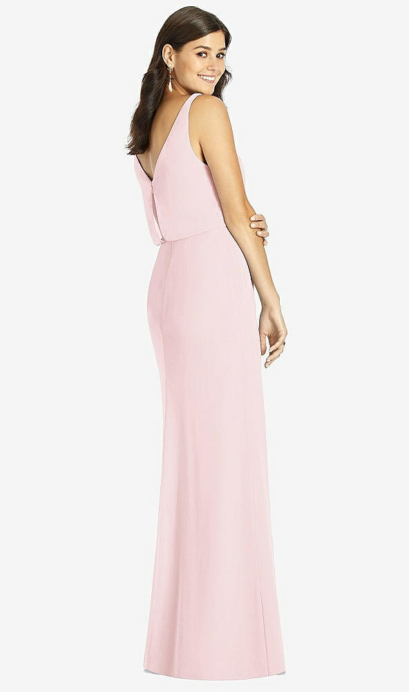 Back View - Ballet Pink Thread Bridesmaid Style Ines