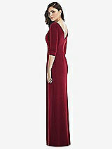 Rear View Thumbnail - Burgundy After Six Bridesmaid Dress 6813