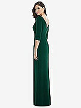 Rear View Thumbnail - Hunter Green After Six Bridesmaid Dress 6813