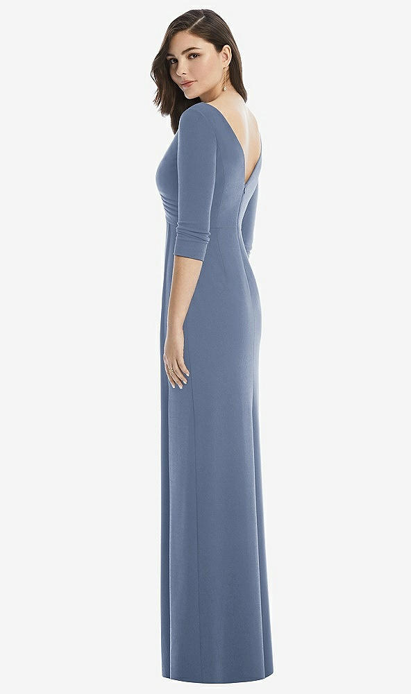 Back View - Larkspur Blue After Six Bridesmaid Dress 6813
