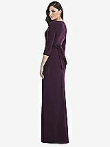 Rear View Thumbnail - Aubergine After Six Bridesmaid Dress 6814