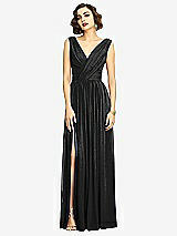 Alt View 1 Thumbnail - Black Silver Dessy Shimmer Bridesmaid Dress 2894LS