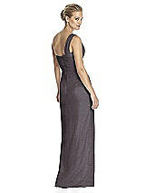 Rear View Thumbnail - Stormy Silver Dessy Shimmer Bridesmaid Dress 2905LS