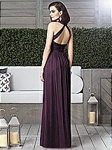 Rear View Thumbnail - Aubergine Silver Dessy Shimmer Bridesmaid Dress 2908LS