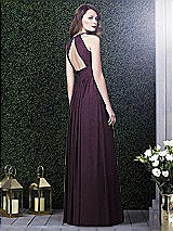 Rear View Thumbnail - Aubergine Silver Dessy Shimmer Bridesmaid Dress 2918LS