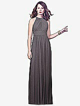 Front View Thumbnail - Stormy Silver Dessy Shimmer Bridesmaid Dress 2918LS