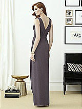 Rear View Thumbnail - Stormy Silver Dessy Shimmer Bridesmaid Dress 2958LS