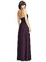 Rear View Thumbnail - Aubergine Silver Dessy Shimmer Bridesmaid Dress 2969LS