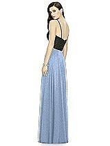 Rear View Thumbnail - Cloudy Silver Dessy Shimmer Bridesmaid Skirt S2984LS