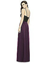 Rear View Thumbnail - Aubergine Silver Dessy Shimmer Bridesmaid Skirt S2984LS