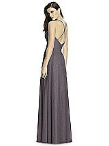 Rear View Thumbnail - Stormy Silver Dessy Shimmer Bridesmaid Dress 2988LS