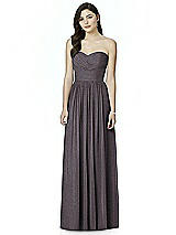 Front View Thumbnail - Stormy Silver Dessy Shimmer Bridesmaid Dress 2991LS