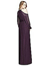 Rear View Thumbnail - Aubergine Silver Dessy Shimmer Bridesmaid Dress 3018LS