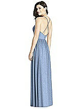 Rear View Thumbnail - Cloudy Silver Dessy Shimmer Bridesmaid Dress 3019LS