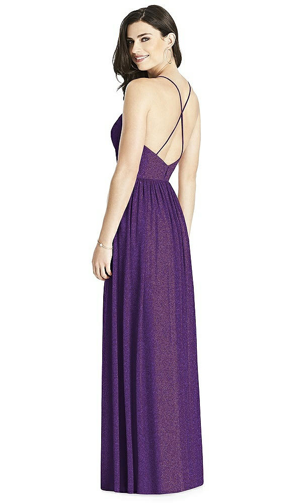 Back View - Majestic Gold Dessy Shimmer Bridesmaid Dress 3019LS