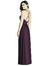 Rear View Thumbnail - Aubergine Silver Dessy Shimmer Bridesmaid Dress 3019LS