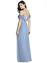 Rear View Thumbnail - Cloudy Silver Dessy Shimmer Bridesmaid Dress 3020LS