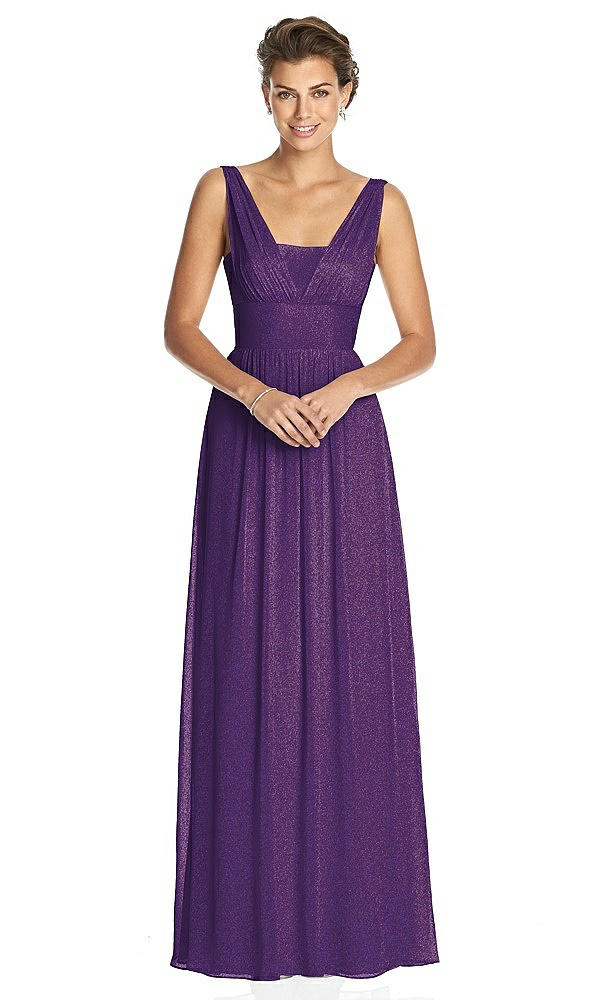 Front View - Majestic Gold Dessy Shimmer Bridesmaid Dress 3026LS