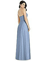 Rear View Thumbnail - Cloudy Silver Dessy Shimmer Bridesmaid Dress 3041LS