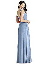 Rear View Thumbnail - Cloudy Silver Dessy Shimmer Bridesmaid Dress 3042LS