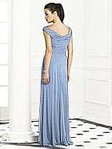 Rear View Thumbnail - Cloudy Silver After Six Shimmer Bridesmaids Dress 6667LS