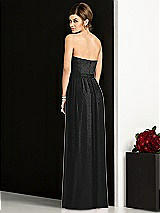 Rear View Thumbnail - Black Silver After Six Shimmer Bridesmaid Dress 6678LS