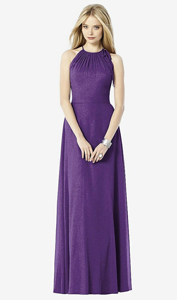 Front View - Majestic Gold After Six Shimmer Bridesmaid Dress 6704LS