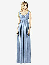 Front View Thumbnail - Cloudy Silver After Six Shimmer Bridesmaid Dress 6727LS