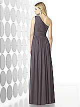 Rear View Thumbnail - Stormy Silver After Six Shimmer Bridesmaid Dress 6728LS