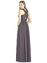 Rear View Thumbnail - Stormy Silver After Six Shimmer Bridesmaid Dress 6752LS